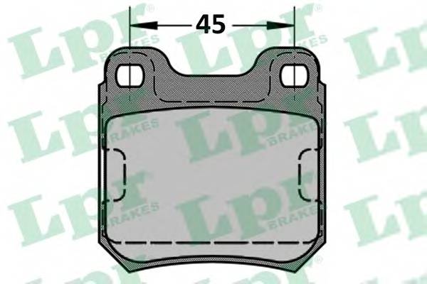 LPR 05P334 Комплект тормозных колодок,