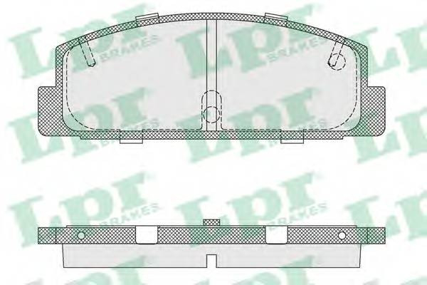 LPR 05P336 Комплект тормозных колодок,