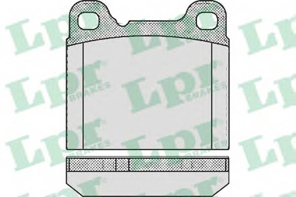 LPR 05P362 Комплект тормозных колодок,