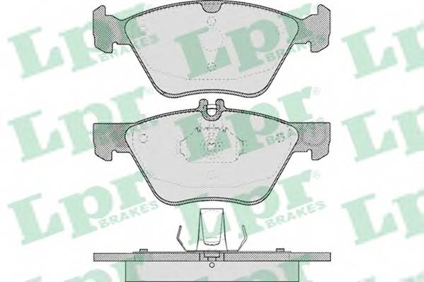 LPR 05P406 Комплект тормозных колодок,