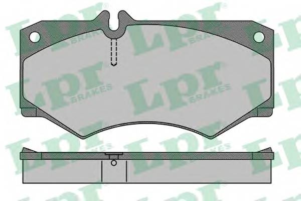 LPR 05P408 Комплект тормозных колодок,