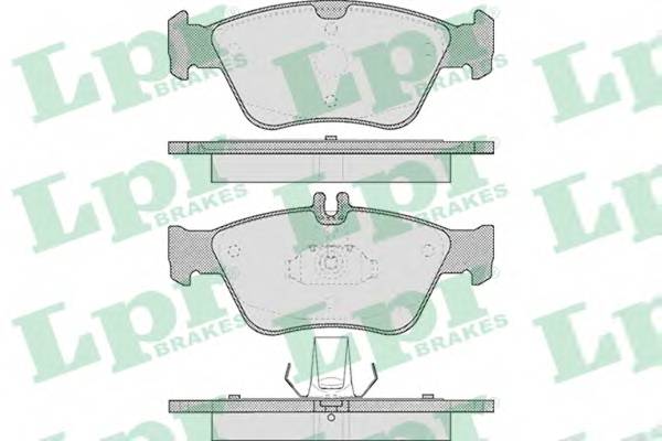 LPR 05P409 Комплект тормозных колодок,