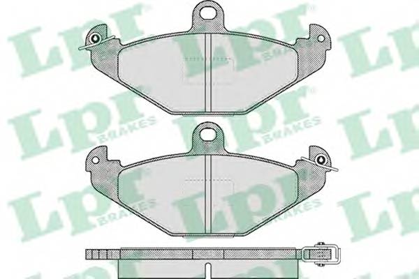 LPR 05P427 Комплект тормозных колодок,