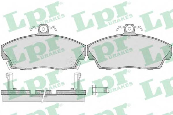 LPR 05P430 Комплект тормозных колодок,