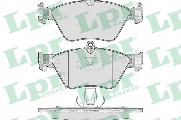 LPR 05P465 Комплект тормозных колодок,