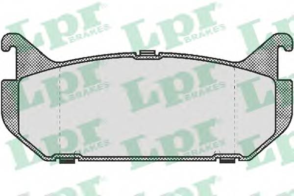 LPR 05P512 Комплект тормозных колодок,