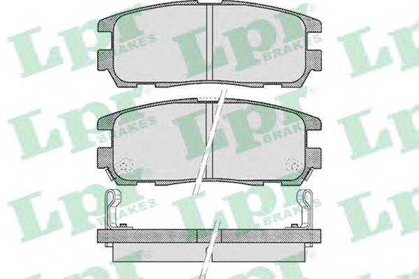 LPR 05P524 Комплект гальмівних колодок,