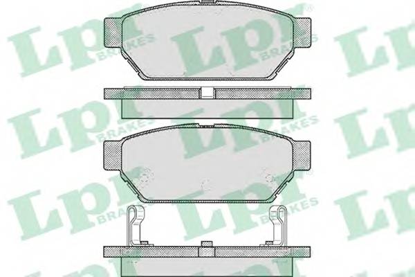 LPR 05P547 Комплект тормозных колодок,