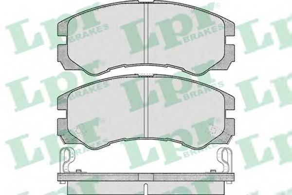 LPR 05P565 Комплект тормозных колодок,