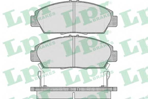 LPR 05P567 Комплект тормозных колодок,