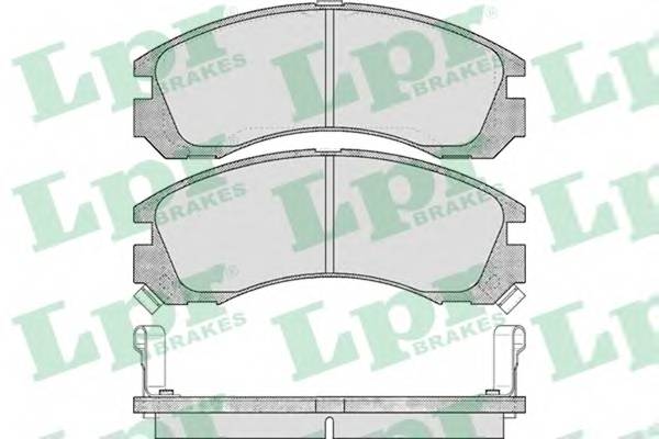 LPR 05P578 Комплект тормозных колодок,