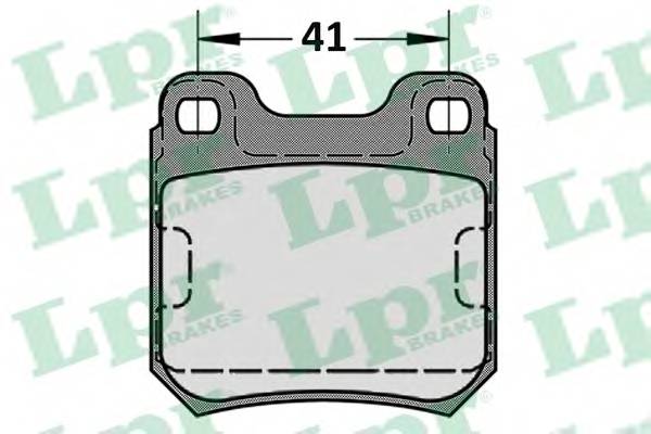 LPR 05P584 Комплект тормозных колодок,