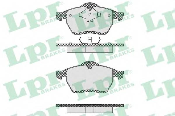 LPR 05P612 Комплект тормозных колодок,