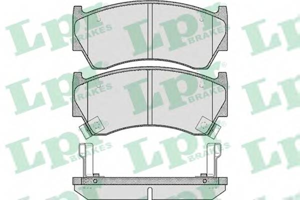 LPR 05P617 Комплект гальмівних колодок,