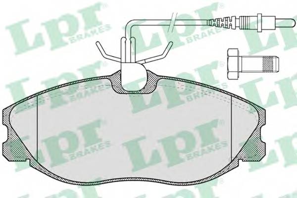 LPR 05P620 Комплект гальмівних колодок,