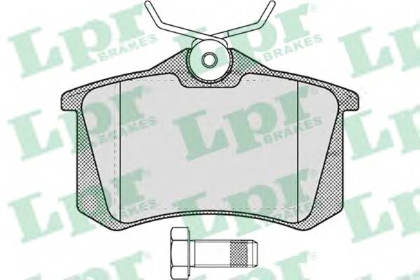 LPR 05P634 Комплект тормозных колодок,