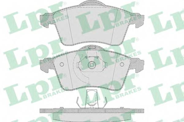 LPR 05P645 Комплект тормозных колодок,