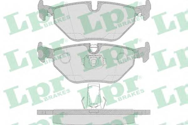 LPR 05P650 Комплект тормозных колодок,