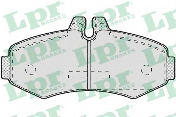 LPR 05P672 Комплект тормозных колодок,