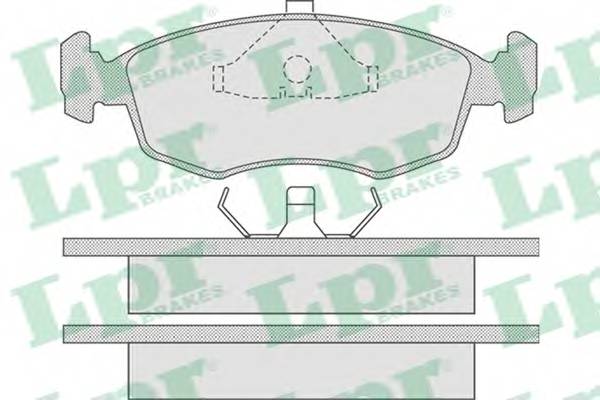LPR 05P678 Комплект тормозных колодок,