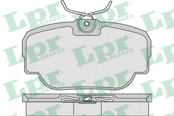 LPR 05P739 Комплект гальмівних колодок,