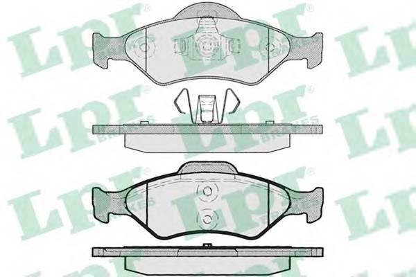 LPR 05P795 Комплект тормозных колодок,