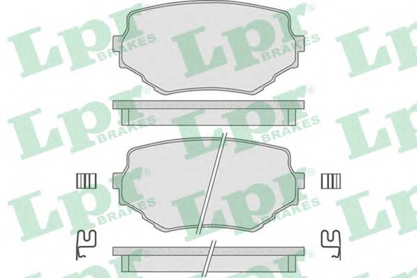 LPR 05P798 Комплект гальмівних колодок,