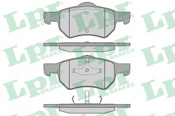 LPR 05P841 Комплект тормозных колодок,