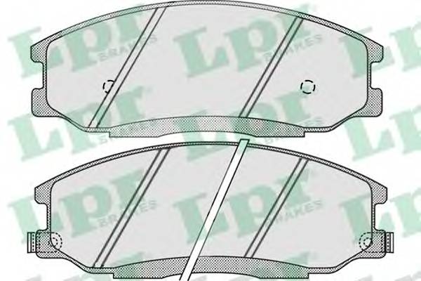 LPR 05P860 Комплект тормозных колодок,