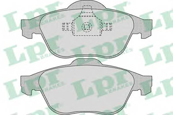 LPR 05P898 Комплект тормозных колодок,