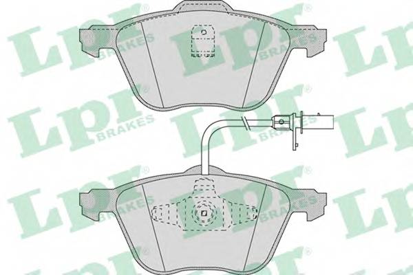 LPR 05P971 Комплект тормозных колодок,