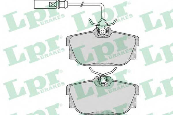 LPR 05P974 Комплект тормозных колодок,