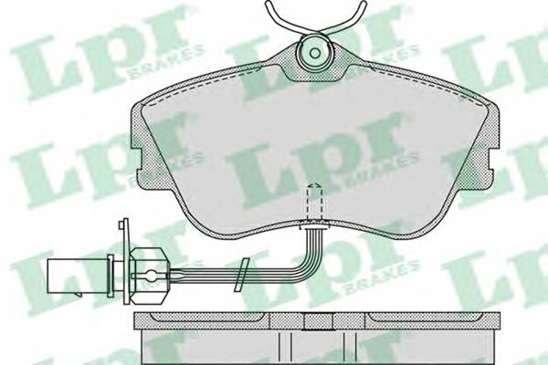 LPR 05P977 Комплект тормозных колодок,