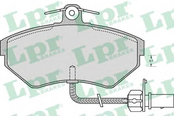 LPR 05P979 Комплект тормозных колодок,