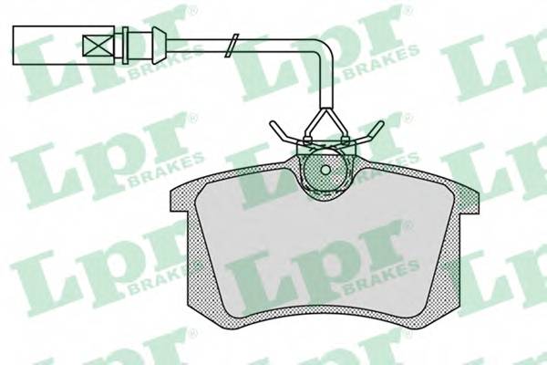 LPR 05P980 Комплект тормозных колодок,