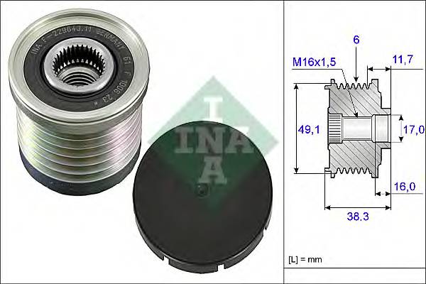 INA 535 0030 10 Механізм вільного ходу