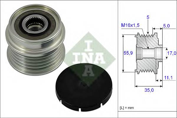 INA 535 0005 10 Механизм свободного хода