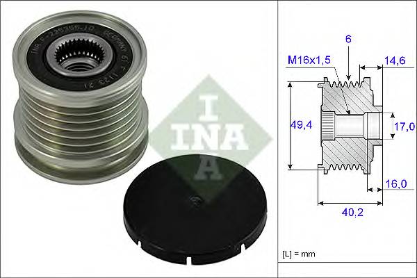 INA 535 0001 10 Механизм свободного хода