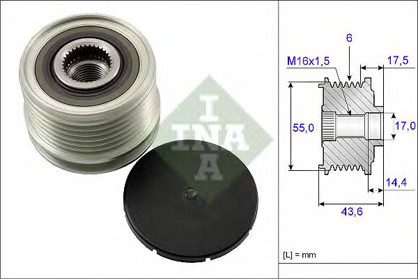 INA 535 0105 10 Механизм свободного хода