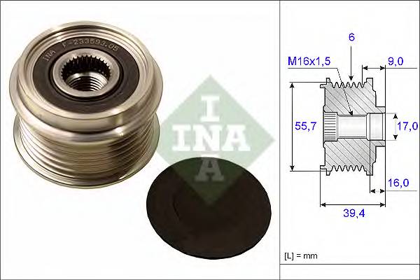 INA 535 0060 10 Механизм свободного хода