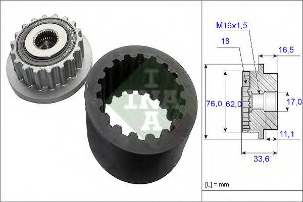 INA 535 0186 10 Комплект эластичной муфты