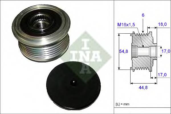 INA 535 0114 10 Механизм свободного хода