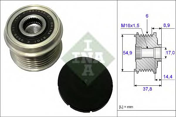 INA 535 0217 10 Механізм вільного ходу