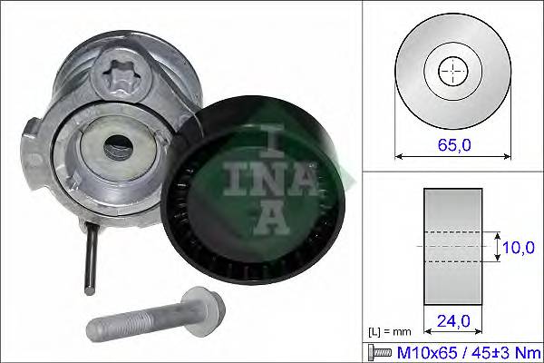 INA 534 0353 10 Натяжна планка, полікліновий