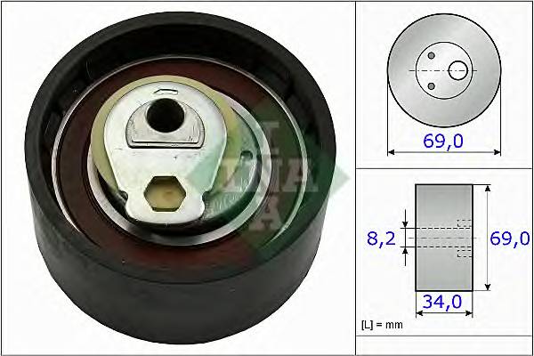 INA 531 0505 10 Натяжной ролик, ремень