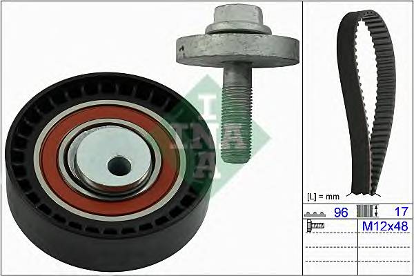 INA 530 0604 10 Комплект ременя ГРМ