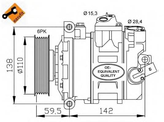 NRF 32146 Компрессор, кондиционер