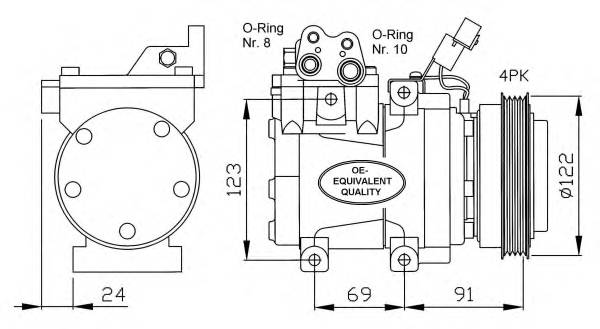 NRF 32205 Компрессор, кондиционер