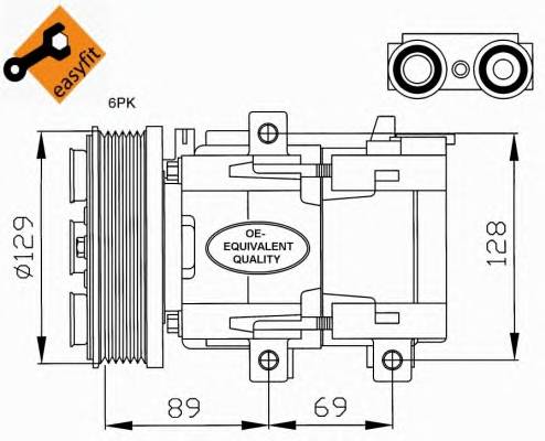 NRF 32212 Компрессор, кондиционер