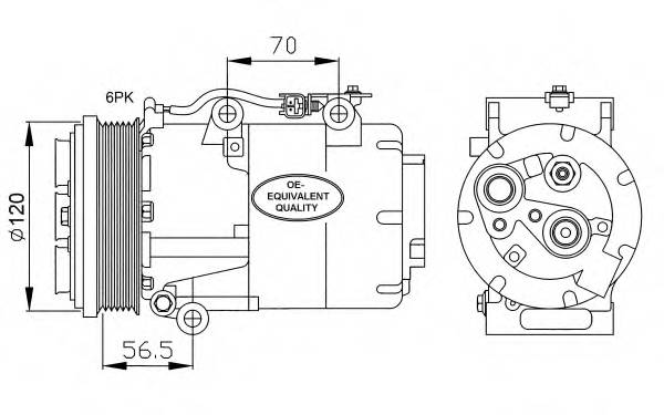 NRF 32250 Компрессор, кондиционер